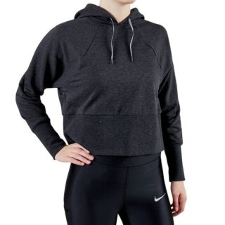 Nike Studio PO Hoodie Schwarz Heather XL – Bequemer Trainings- und Freizeit-Hoodie, Stylischer Komfort für aktive Lebensstile