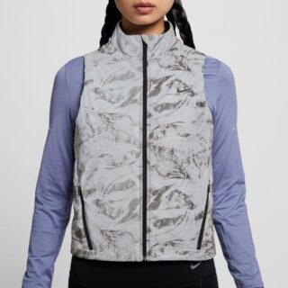 Nike Therma-FIT Swift Reflective Vest Gr. L Grau Damen