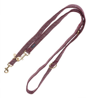 Nomad Tales Calma Hundeleine, burgundy - 200 cm lang, 20 mm breit