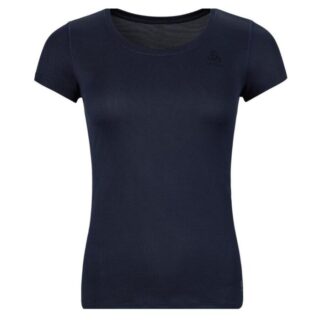 Odlo Crew Neck T-Shirt Blau Gr. L – Leichtes, atmungsaktives Funktionsshirt für Training und Lauftraining