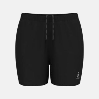 Odlo Essential 6 Zoll Laufshorts, Gr. L, leichte schwarze Trainingsshorts für optimalen Komfort und Performance