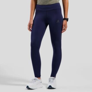 Odlo Zeroweight Long Tights Damen – Leichte, atmungsaktive Laufhose in Flieder für höchsten Komfort und Performance