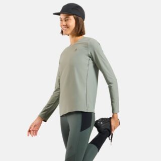 Odlo Zerowright Chill-Tec Langarmshirt L - Leichte, atmungsaktive Laufoberteile für kühle Tage in Shadow