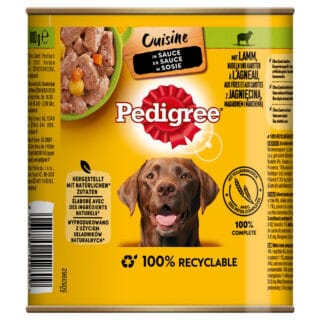 Pedigree Classic 12 x 800 g - Lamm & Karotten in Soße