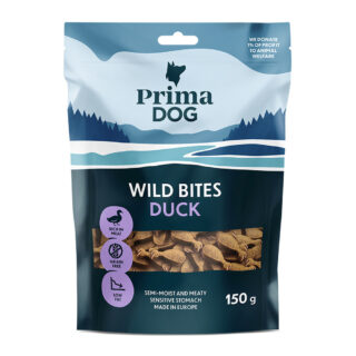 PrimaDog Wild Bites Soft Snack - Ente & Sonnenhut (150 g)