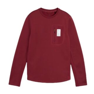 PUMA Brushed LS Tee Saysky Gr. L Rot Damen