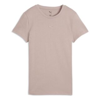 PUMA ESS Centered Cat Logo SS Tee Gr. S Pink Damen