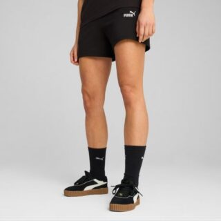 PUMA ESS Small No. 1 Logo 5 Inch High-Waist Shorts TR (s) Gr. L Schwarz Damen