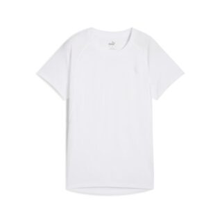 PUMA Run Velocity Damen Laufshirt kurzärmelig, leicht und atmungsaktiv, ideal für Training und Wettkämpfe in Weiß