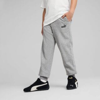 PUMA Trainingshose "ESS NO. 1 LOGO SWEATPANTS FL B" Regular Fit, mit Eingrifftaschen, mit elastischem Bund