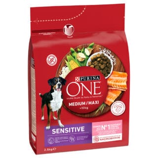 PURINA ONE Medium/Maxi Sensitive Lachs - 2,5 kg