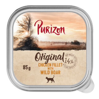 Purizon Original Schale 6 x 85 g - Hühnerfilet mit Wildschwein