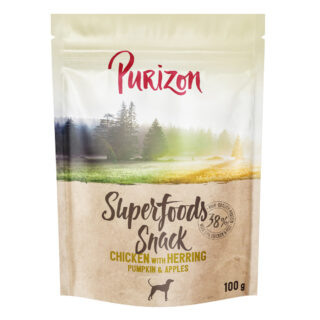 Purizon Superfoods Hunde Snacks 100 g - Huhn mit Hering, Kürbis & Apfel 100 g