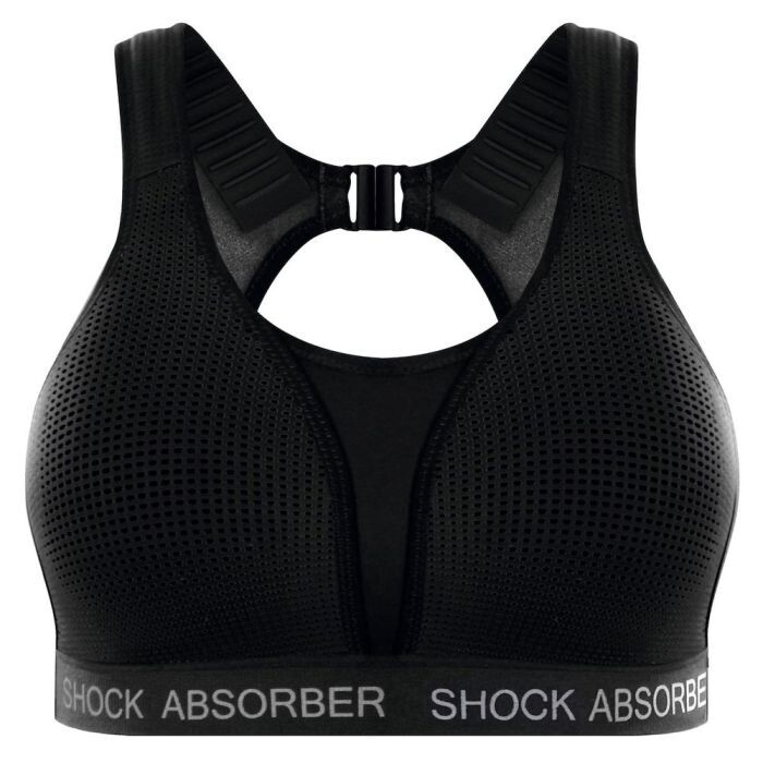 Shock Absorber Ultimate Run Bra gepolstert 70A Damen - Optimaler Halt für stilvolles Laufen in Schwarz