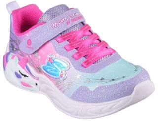 Skechers Sneaker "UNICORN DREAMS" Blinkschuh, Klettschuh, Kinderschuh mit Gummizug und Klettriegel