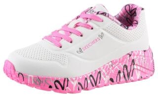Skechers Sneaker "UNO LITE-LOVELY LUV", Schnürschuh mit bedruckter Sohle, Größenschablone zum Download