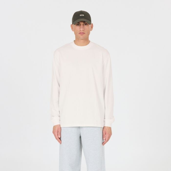 SOS Snowmass Oversize LS Tee Gr. L Weiß Herren