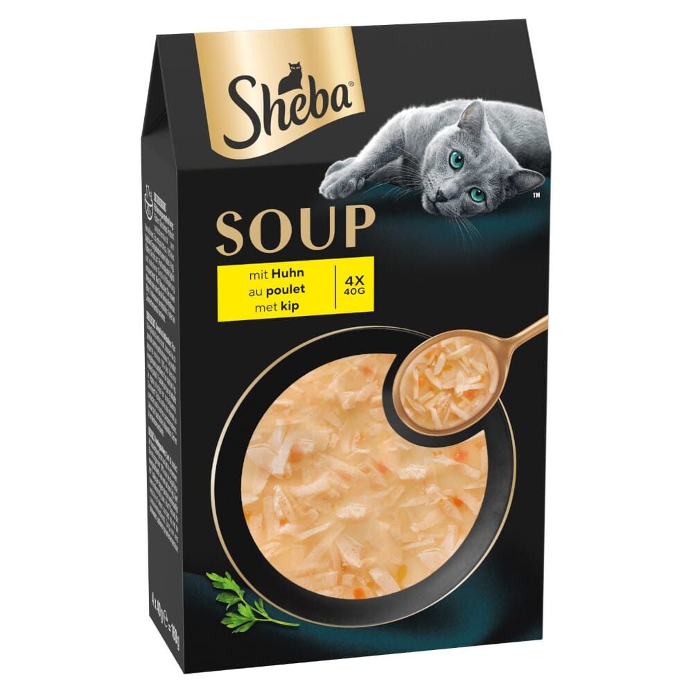 Sparpaket 80 x 40 g Multipack Sheba Classic Soup Frischebeutel - mit Huhn