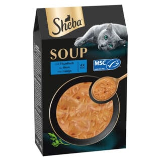 Sparpaket 80 x 40 g Multipack Sheba Classic Soup Frischebeutel - mit Thunfisch