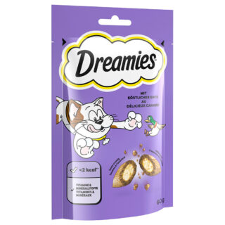 Sparpaket Dreamies 55 / 60 / 180 g - Ente (6 x 60 g)