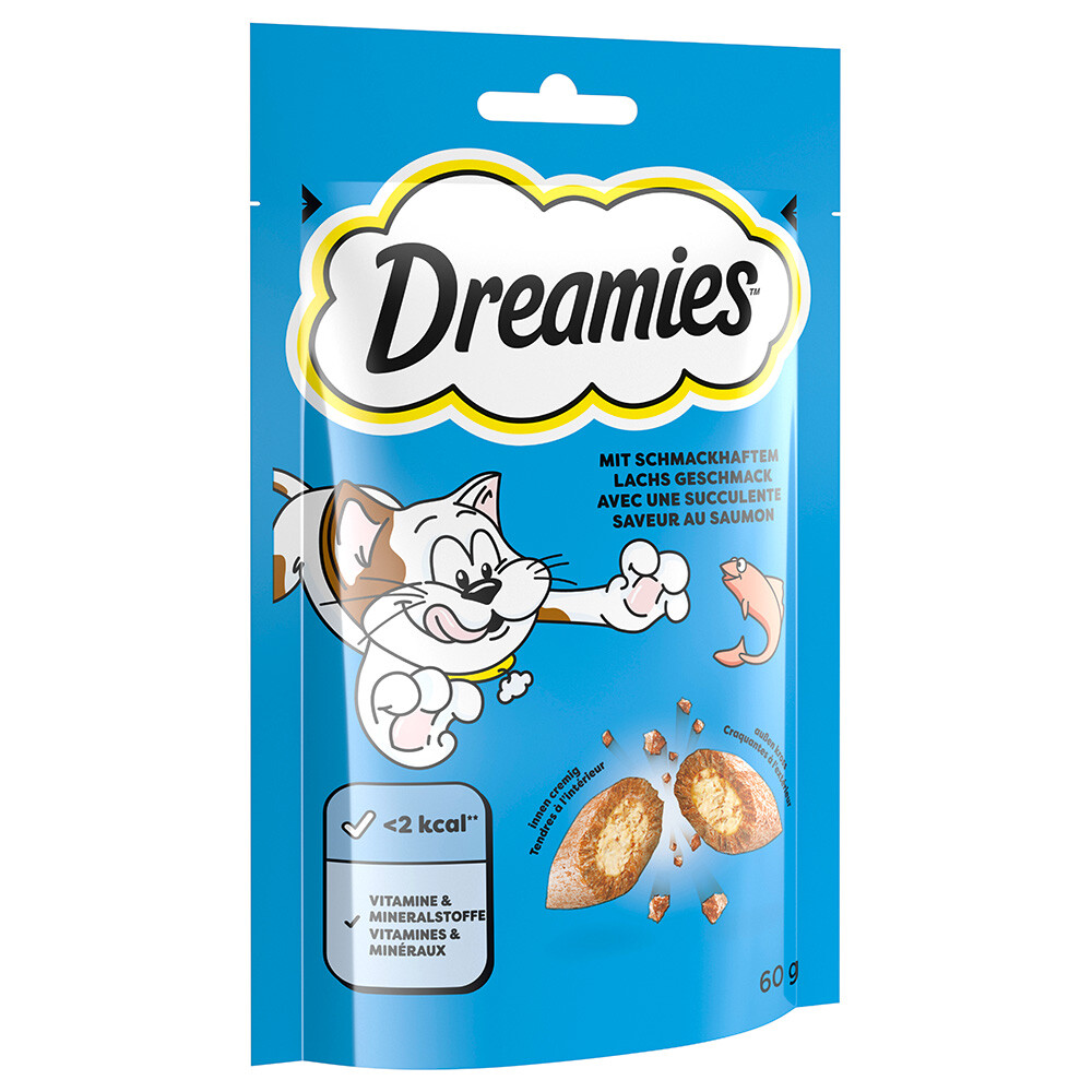 Sparpaket Dreamies 55 / 60 / 180 g - Lachs (6 x 60 g)