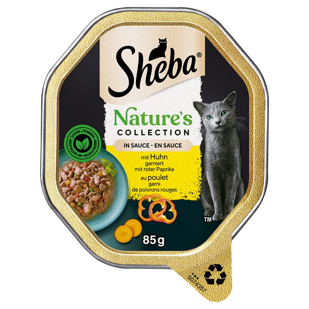 Sparpaket Sheba Nature's Collection in Sauce 44 x 85 g - mit Huhn