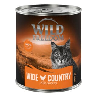 Sparpaket Wild Freedom Adult 12 x 800 g - getreidefreie Rezeptur - Wide Country - Huhn pur