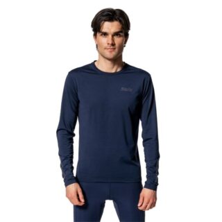 Swix Pace NTS Long Sleeve Baselayer für Damen – Atmungsaktive, temperaturregulierende Funktionsunterwäsche in Blau