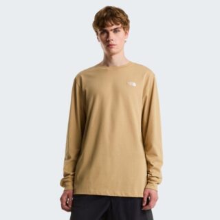 The North Face Evolution Simple Dome Regular LS Tee Gr. L Braun Herren