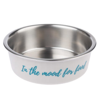 TIAKI Edelstahlnapf "In The Mood For Food" - 850 ml, Ø 17,2 cm