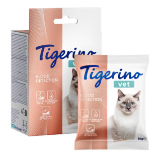 Tigerino VET Katzenstreu-Zusatz - Blut Entdeckung im Katzenurin - 4 x 10 g