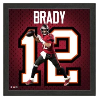 Tom Brady Tampa Bay Buccaneers Impact Jersey Frame Bild