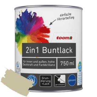 toom 2in1 Buntlack 'Salbeiduft' zartgrün glänzend 750 ml