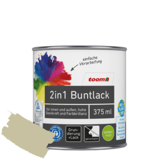 toom 2in1 Buntlack 'Salbeiduft' zartgrün seidenmatt 375 ml