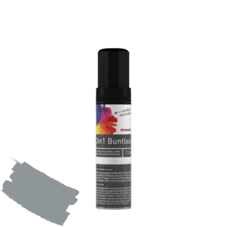 toom 2in1 Buntlackstift 'Stadtgeflüster' silbergrau seidenmatt 12 ml