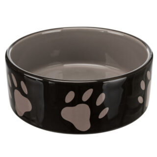 Trixie Keramik Fressnapf mit Pfoten - 300 ml, Ø 12 cm