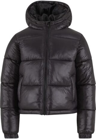 URBAN CLASSICS Winterjacke "Urban Classics Boys Shiny Puffer Jacket With Hood" 1 Stk. tlg. mit Kapuze