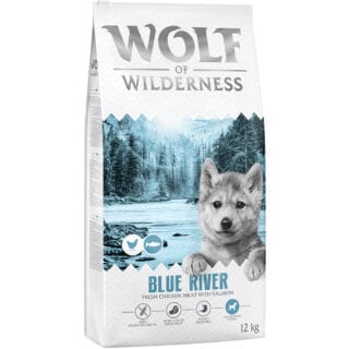 Wolf of Wilderness Junior "Blue River" Lachs - getreidefrei - 12 kg