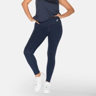 Zebdia Lange Damen-Leggings Blau Gr. L – Komfortable Lauf- und Trainingshose für optimale Bewegungsfreiheit