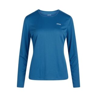 Zebdia Sports Langarmshirt Blau Gr. L – Atmungsaktives Lauf-Top für Training und Komfort
