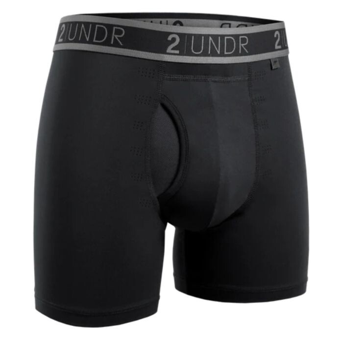 2UNDR Sport Shift Boxer für Herren Gr. L - Schwarz, atmungsaktive Unterwäsche für optimalen Komfort beim Sport