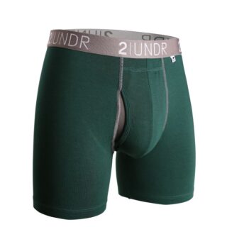 2UNDR Swing Shift Boxer Shorts S – Bequeme, atmungsaktive Dunkelgrün Unterwäsche für aktive Männer