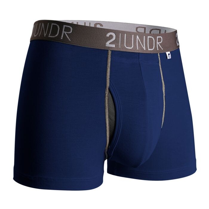 2UNDR Swing Shift Trunk Gr. S, Komfortabler Navy/Grau – Perfekt für Laufen & Sport, Bequemer Sitz, Atmungsaktiv