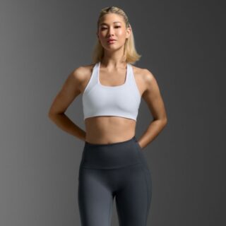 2XU Form Racerback Medium Impact Bra Gr. L Weiß Damen