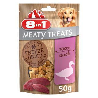 3 + 1 gratis! 4 x 50 g 8in1 Meaty Treats - Entenbrust