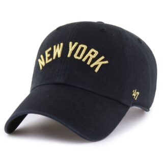 47 Brand Relaxed Fit Cap - CLEAN UP New York Yankees schwarz