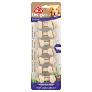 8in1 Delights Kauknochen Rind - 84 g (7 Stück )