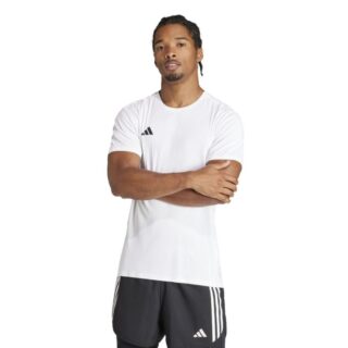 adidas Adizero Lauf-T-Shirt Herren, leicht & atmungsaktiv, weiss, Gr. S – Perfekt für Training & Wettkämpfe