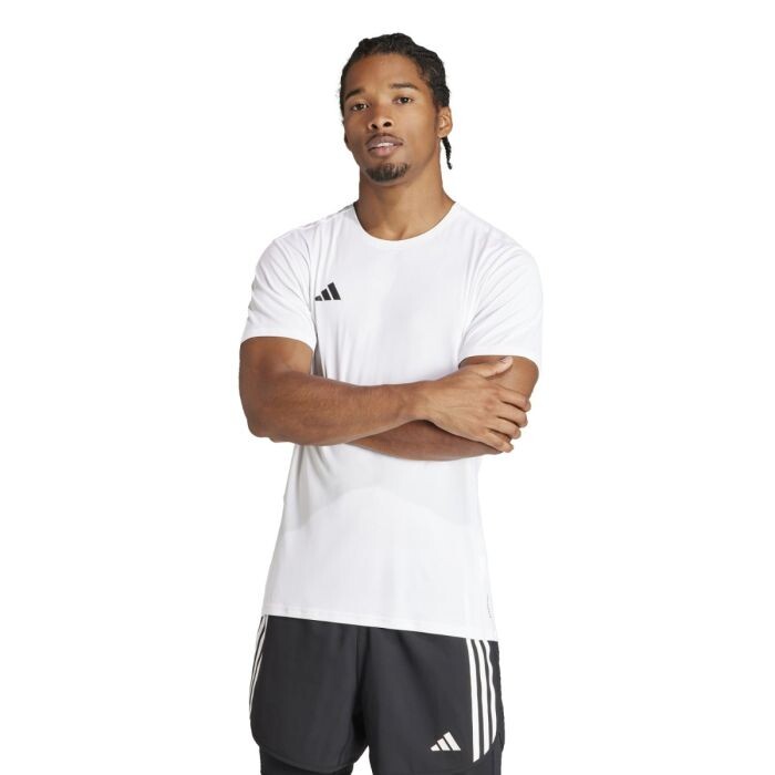 adidas Adizero Lauf-T-Shirt Herren, leicht & atmungsaktiv, weiss, Gr. S – Perfekt für Training & Wettkämpfe