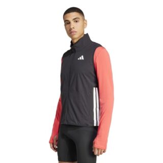 adidas Adizero Vest Herren L Schwarz – Leichte Laufweste für optimale Atmungsaktivität und Bewegungsfreiheit